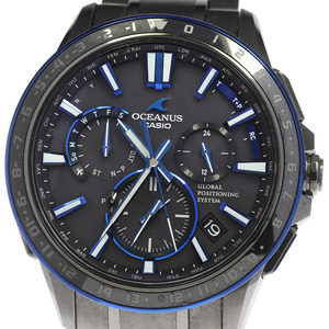  Casio CASIO OCW-G1200B-1AJF Oceanus GPS solar radio wave men's superior article box * written guarantee attaching ._803168