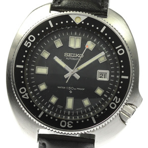 訳あり セイコー SEIKO 6105-8110 セカンド ダイバー Cal.6105B デイト 自動巻き メンズ _804430の画像1