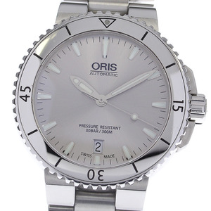 オリス ORIS 01 733 7676 4141-07 アクイス デイト 自動巻き メンズ 保証書付き_809061