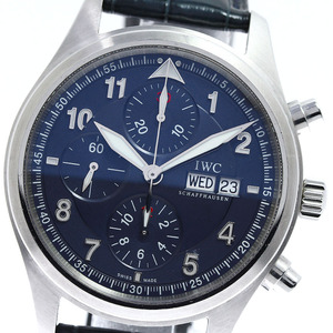 IWC SCHAFFHAUSEN IW371712 Pilot chronograph low re light day date self-winding watch men's _813901