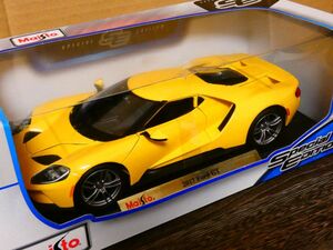  Maisto Maisto 1/18 2017 FORD Ford GT yellow color Ame car minicar sport car 