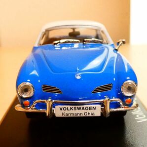 国産名車コレクション 1/43 VW Karmann Ghia フォルクスワーゲン カルマンギア 1962 青 アシェット 旧車 クラシックカー ミニカー ＴDの画像3