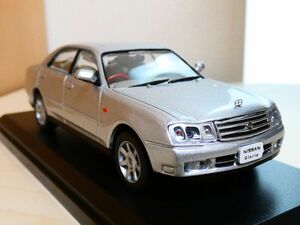 国産名車コレクション 1/43 日産 グロリア Nissan Gloria 2001 シルバー アシェット 旧車 クラシックカー ミニカー ＴD