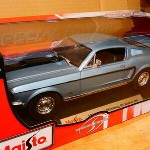 マイスト Maisto 1/18 Ford Mustang フォード マスタング GT Cobra Jet 1968 アメ車 ミニカー クラシックカーの画像2