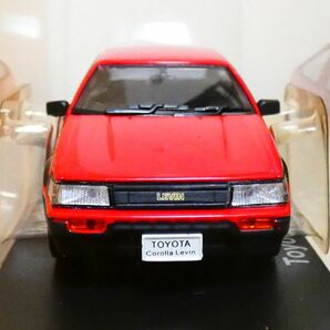 国産名車コレクション 1/43 トヨタ カローラ レビン 1983 赤 ケース固いです アシェット 旧車 クラシックカー ミニカー ＴDの画像4