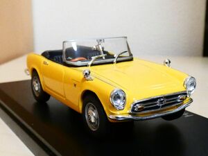 国産名車コレクション 1/43 ホンダ S800 1966 黄色 アシェット 旧車 クラシックカー ミニカー ＴD