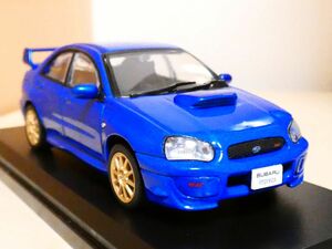 国産名車コレクション 1/43 スバル インプレッサ SUBARU impreza WRX STI 2004 青 アシェット ミニカー ＴD