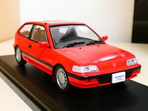 国産名車コレクション 1/43 ホンダ シビック honda civic 1987 赤 アシェット 旧車 クラシックカー ミニカー ＴD