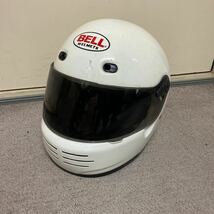 BELL M3J ソリッドホワイト 廃盤モデル 欠品中 フルフェイス ヘルメット サイズ不明 スモークシールド_画像1