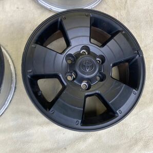 トヨタ 純正 ハイラックス サーフ 17×7.5J+30 PCD139.7/6H マッドブラック 4本 検: 120系ランクル プラドの画像4