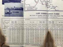 『日本郵船 アメリカーヨーロッパ便 航行予定表 N.Y.K.LINE AMERICA-EUROPE VIA THE ORIENT & SUEZ』1937年刊 ※WESTBOUND 他 02916_画像7