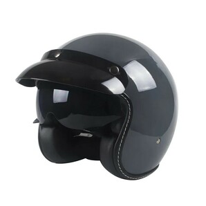 ★ECE endscope helmet☆ハーフジェット☆グレー☆Lサイズ☆新品未使用★の画像6