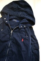 Polo Ralph Lauren ポロラルフローレン ジップアップジャケット パーカー L ネイビー紺_画像1