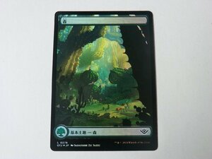 MTG 美品 【フルアートの森（FOIL）】 （コモン） サンダー・ジャンクションの無法者 OTJ 日 3枚迄