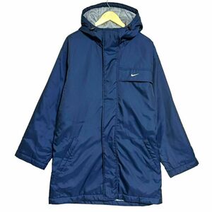 NIKE Nike long coat bench coat outer navy L size sport men's brand 