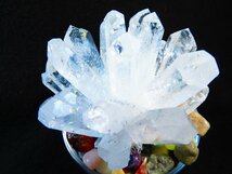 ★浄化済み★1.1kｇ★絶品★超巨大★超迫力★天然水晶★レムリアンシード水晶クラスター★台付き★tk1199_画像3