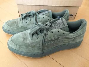 未使用 リーボック　クラシック　クラブC 85 / Reebok CLASSC Club C 85 Shoes スニーカー　スエード アーミーグリーン　カーキ　緑　27.5