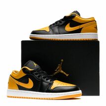 新品 27.5cm ナイキ エア ジョーダン NIKE AIR JORDAN 1 LOW イエローオークル ブラック 黄色 黒 箱付き 未使用 正規品 本物 553558-072_画像8