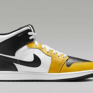 新品 26.5cm ナイキ エア ジョーダン NIKE AIR JORDAN 1 MID イエローオークル ブラック 黄色 白 黒 箱付き 未使用 正規品 本物DQ8426-701の画像5