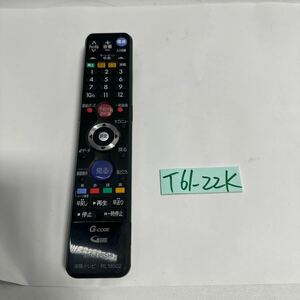 「T61_22K」動作確認MITSUBISHI テレビリモコン 三菱 RL18502