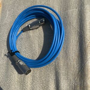 【G-141】「5m」CANARE DA202 長5m XLR ケーブル　青