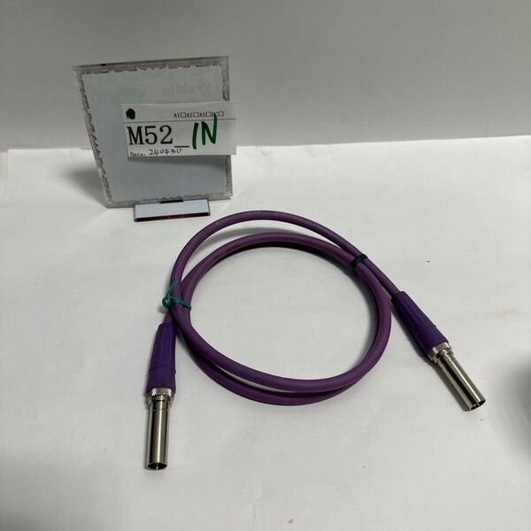 「M52_1N」1m カナレ CANARE LV-61S ミニビデオパッチプラグ BCJ-C4 BNC 75Ω 動作品(240430)