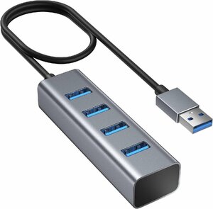 usbハブ 3.0 usbポート 4ポートハブ 拡張 USB ハブ 100cm ケーブル 5Gbps高速転送 バスパワー 軽量 コンパクト Windows/Mac/ChromeBook/iP