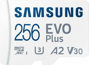 Samsung (Samsung) Samsung MicroSD Card 256GB EVO плюс MicroSDXC UHS-I U3 Nintendo Switch Максимальная скорость передачи 130 МБ/с MB-MC256