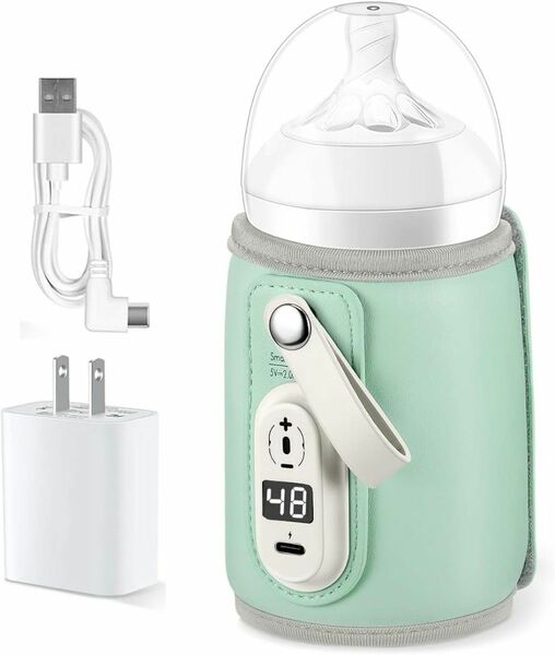 ミルクウォーマー 6段階温度調節哺乳瓶ウォーマー 加熱 保温USB給電温乳器