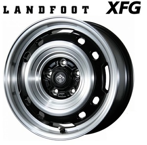 ※納期要確認 トピー実業 ランドフット XFG 16インチ 7.0J +35 5H114.3 グロスブラックポリッシュ RAV4 エクストレイル デリカD5