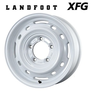 ※納期要確認 トピー実業 ランドフット XFG 16インチ 5.5J +20 5H139.7 JWL-T ホワイト ジムニー 純正キャップ対応