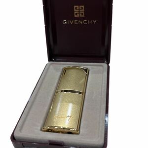 未使用 GIVENCHY ジバンシー ガスライター ヴィンテージ 喫煙具 ゴールド カラー ケース付