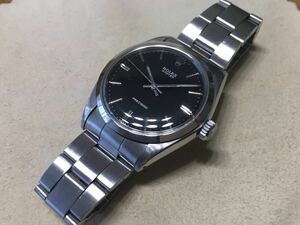  Rolex 6426 1966 year made hand winding black face Vintage antique Rolex precision black oyster oyster mirror 