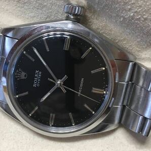 ロレックス 6426 1966年製 手巻き 黒文字盤 ビンテージ アンティーク Rolex precision ブラック オイスター oyster ミラーの画像9