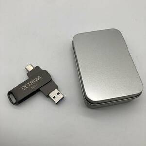 DETROVA USBメモリ A1972 512GB 2in1 USB&Type-C メモリー フラッシュメモリ 外付け 容量不足解消 小型 360度回転式 スマホ用 Mac Windows