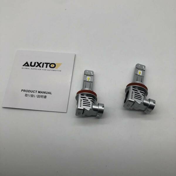 AUXITO H11 H8 H9 H16 LEDヘッドライト A2023 新基準車検対応 ZES LEDチップ搭載 驚異の純正ハロゲンサイズ登場 99％車種対応 高輝度 6500K