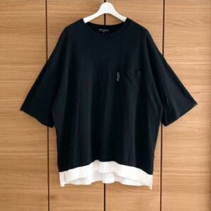 COMME des GARCONS HOMME 21SS レイヤードTシャツ コムデギャルソン オム YI CDG PLUS SHIRT DEUX BLACK PLAY eye JUNYA WATANABE MANの画像1