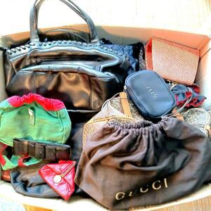 1円～　GUCCI グッチ　ニナリッチ　ミニハウス等々　メンズ　レディース　バッグ靴まとめ売り　25点セット　ブランド　ノーブランド　　　