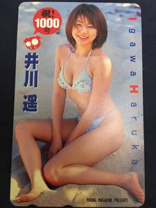 井川遥　ヤンマガ水着抽選テレカ　テレホンカード　　セクシーテレカ出品中