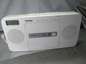 【■TOSHIBA 東芝　TY-CR22　CDラジオ ホワイト　 CD再生OK　ラジオOK】ジャンク扱いで★ 