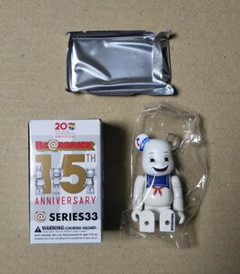 BE@RBRICK Bearbrick series 33 SF ( marshmallow man )meti com toy MEDICOMTOY ghost Buster z( inside sack unopened )