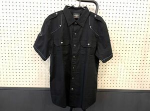 【即決】新品！ハーレーダビッドソン 半袖シャツ Mサイズ ブラック 品番96300-20VM/000M HARLEY DAVIDSON