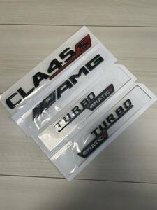 メルセデスベンツ CLA45S AMG エンブレム C118 マットブラック　艶消し黒　ステッカー　シール