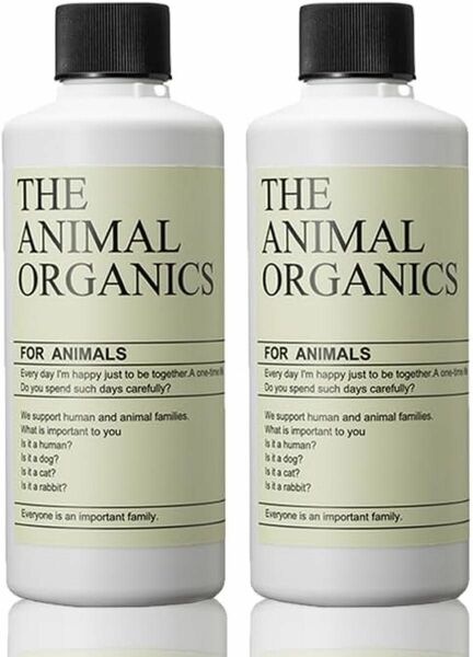 THE ANIMAL ORGANICS 飲水にまぜるだけ！ 犬猫用 口臭 体臭 糞尿臭 ケア 液体サプリ 200ml ×２