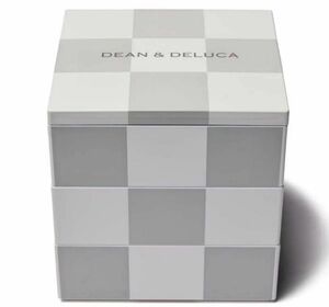 新品箱入りDEAN&DELUCA 日本製 三段重 市松グレー（小）