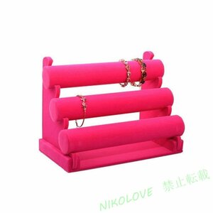  new goods rare color pink. display stand rack bracele jewelry accessory wristwatch Power Stone LA725