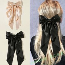 新品 全8種類 種類選択 大きめリボンヘアピン リボン ヘアピン ヘアアクセサリー アクセサリー 髪飾り 髪留め 蝶結び ヘアクリップ LA591_画像1