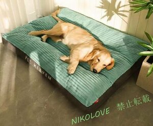 猫犬ベッドペットベッド ふわふわ 暖か もこもこキャット ペット用品 滑り止め　クッションマット　柔らかい　耐噛み 秋冬　XLサイズ LD061