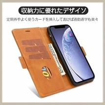 iPhone 対応 ケース 手帳型 カード収納 スタンド機能 PUレザー カード収納 全面保護 薄型 iPhone X / XS /7/8/11/8PlusDJ1272_画像9