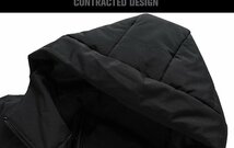 LB725 ジャケット メンズ 冬服 アウター アウトドア ジャンパー コート ジップアップ 防風 防寒 無地 おおきいサイズ M~4XLサイズ_画像9
